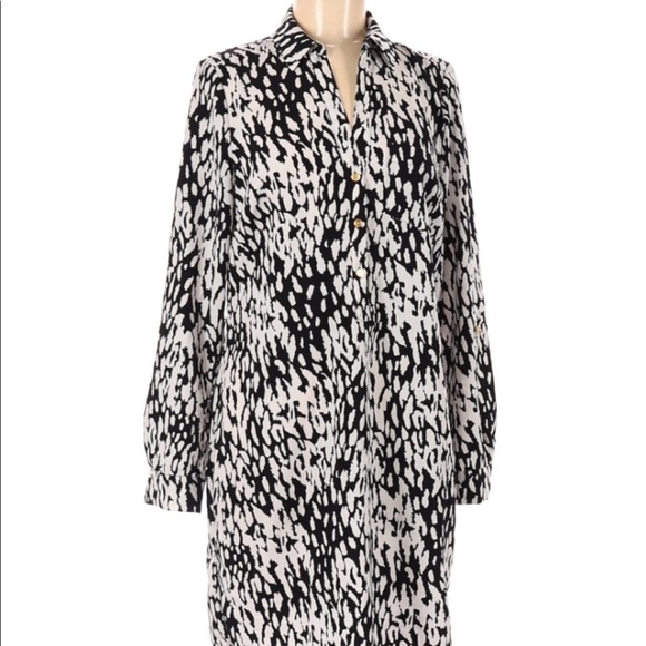 The Limited size medium black & white print dress - Picture 1 of 6